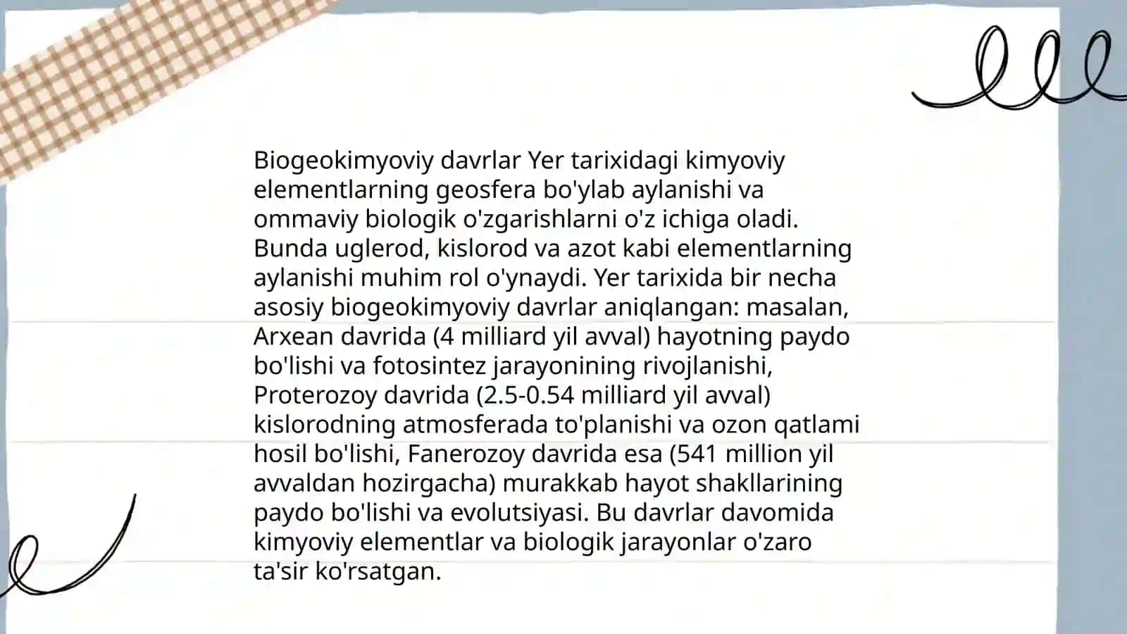 Biomassaning geokimyosi 4
