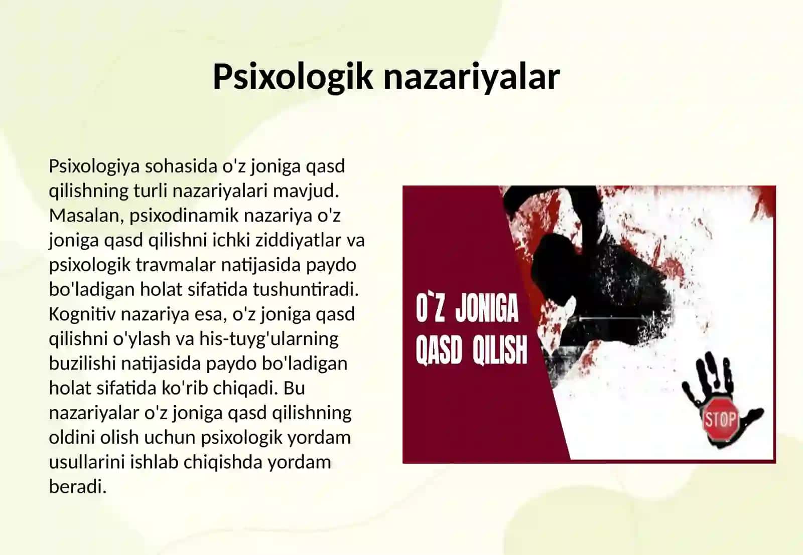O'zjoniga qasd qilishda E.Durgeyning nazariyasi 4
