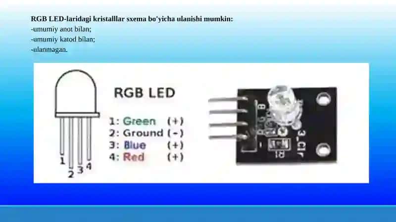 RGB yorug‘li moduli bilan ishlash 4