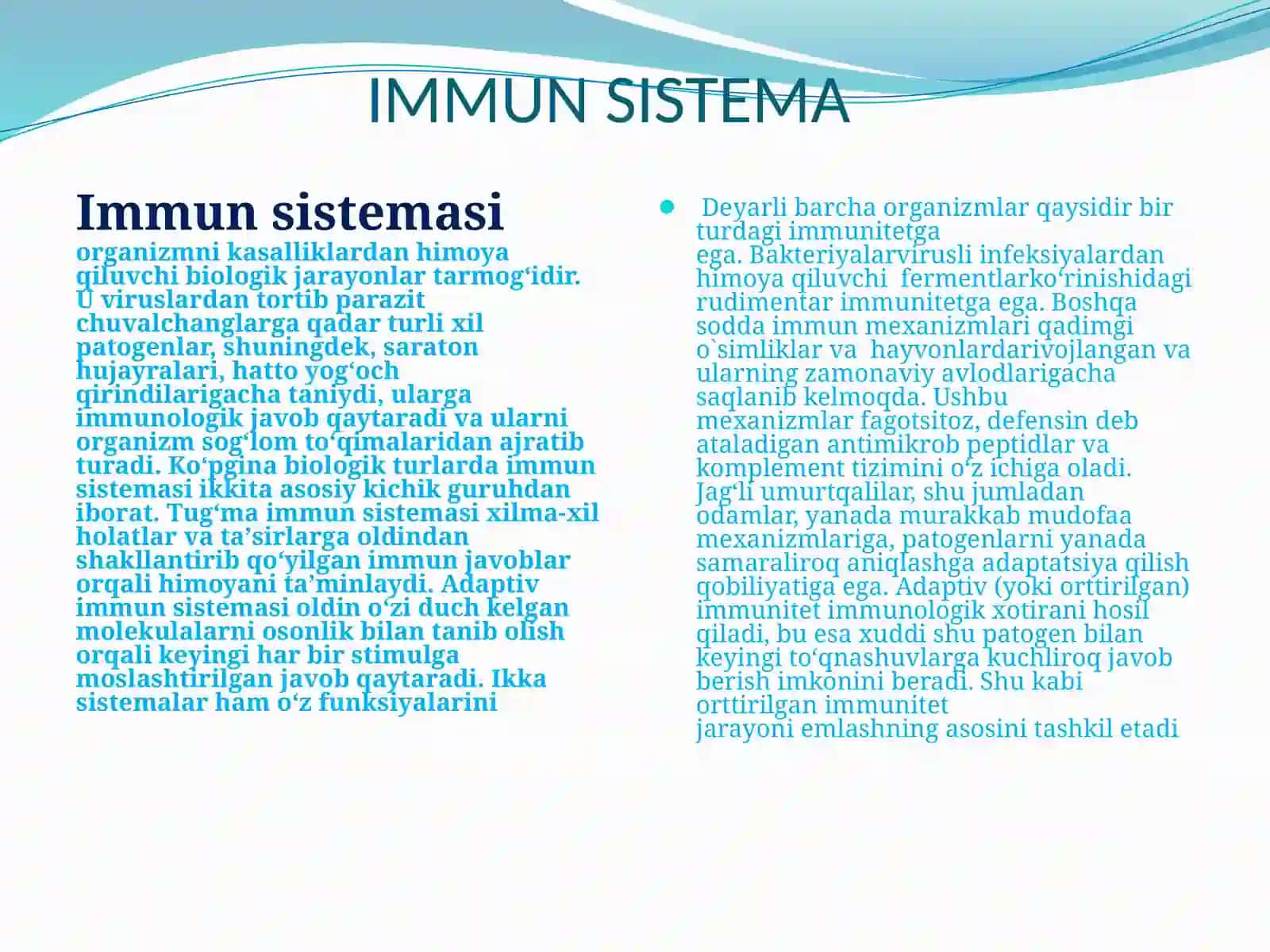 IMMUNITET NAZARYALARI 4