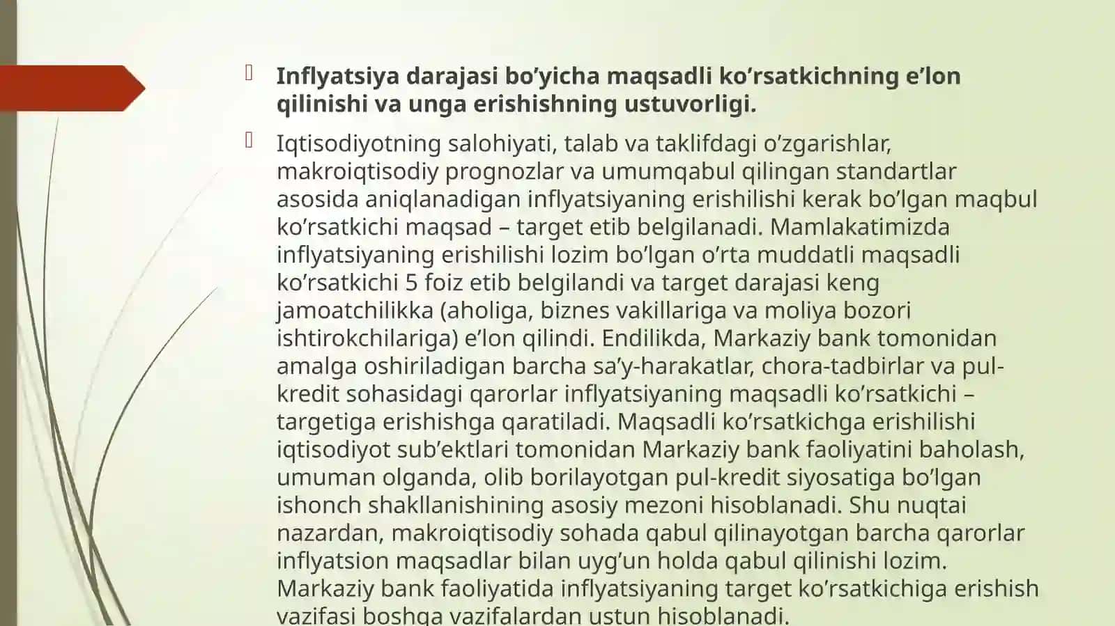 Markaziy bankning pul, kreditsiyosati 4