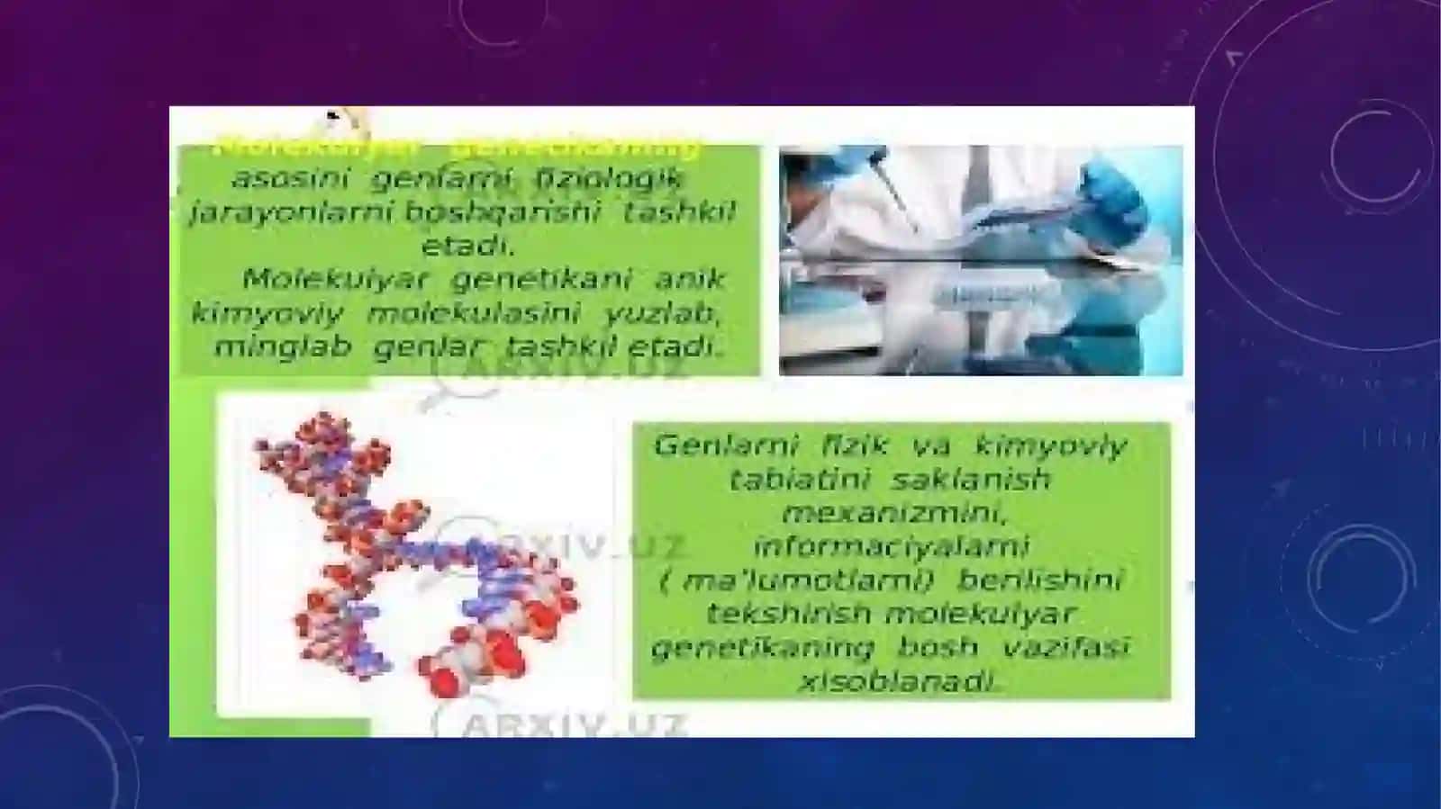 Genetika va muhitni tahlil qilish 4