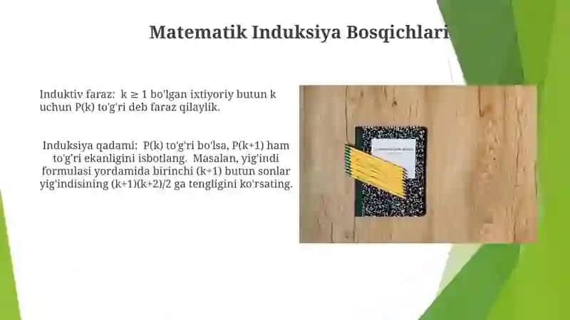Matematik induksiya usulini oʻrganish 4