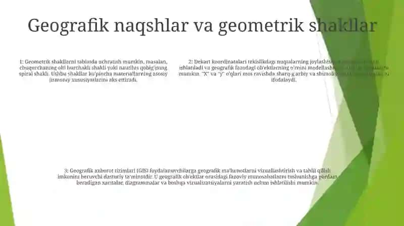 Geografiya Va Geometriya Orasidagi BogʻLiqlik 4