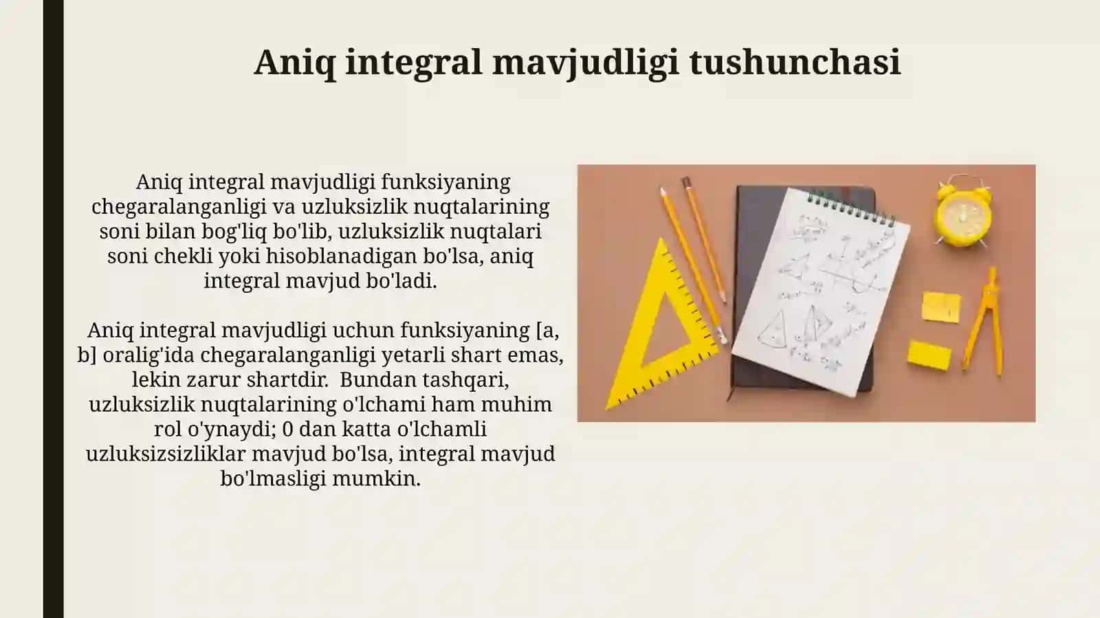 Aniq integralning mavjudligi 4