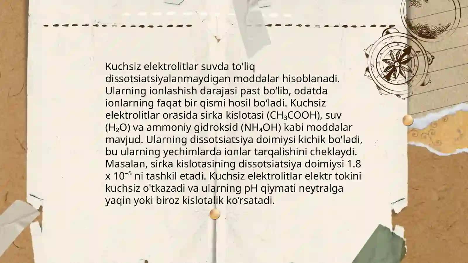 Kuchli va kuchsiz elektrolitlar 4