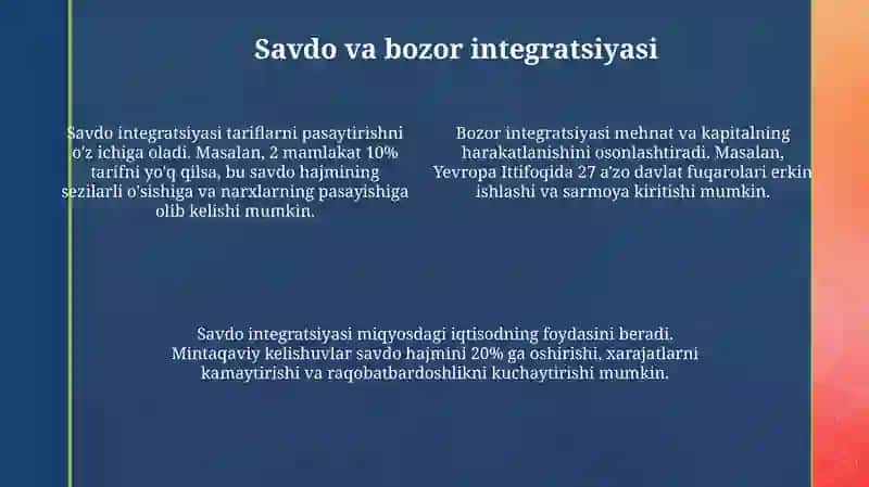 Xalqaro iqtisodiy integratsiya 4