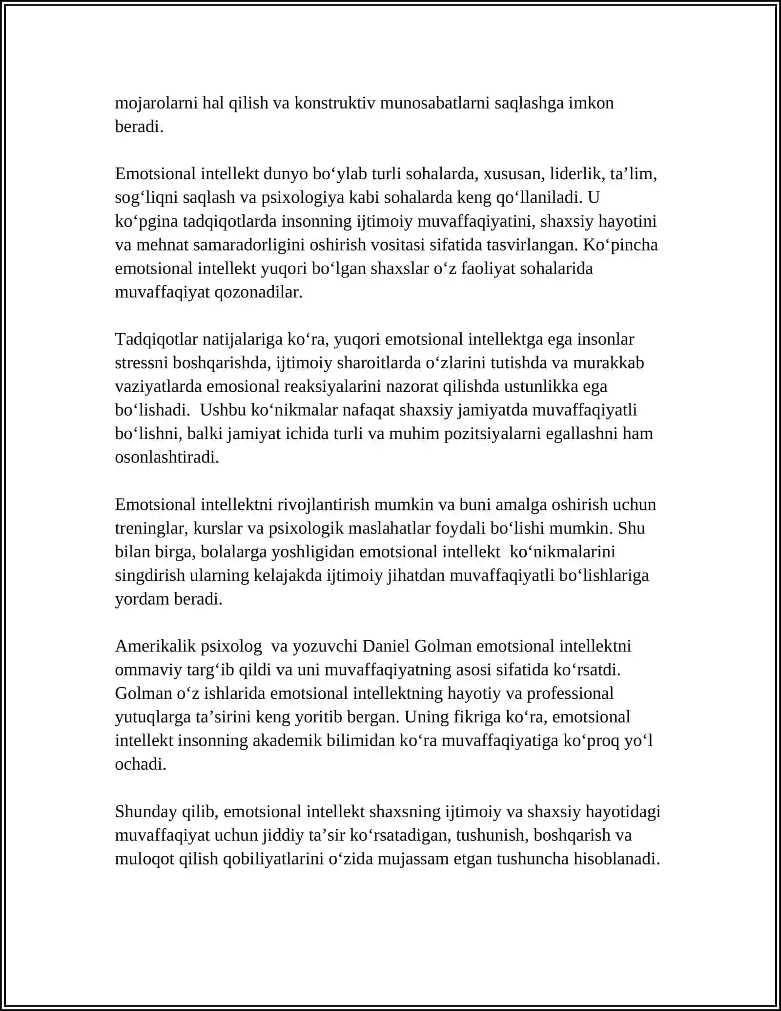 EMOTSIONAL INTELLEKT HAQIDA TUSHUNCHA 4