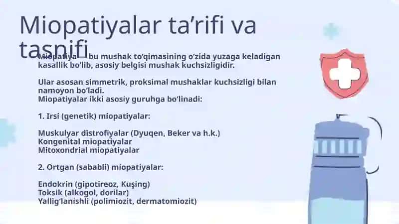 Miopatiyalar va Mushaklar Denervatsiyasi 4
