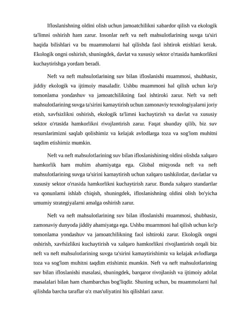 Neft va neft mahsulotlarida suv miqdorini aniqlash. 4
