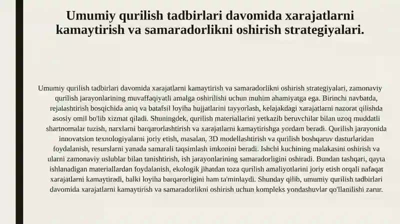 Binovainshootlar rekonstruktsiyasi loyihasi 4