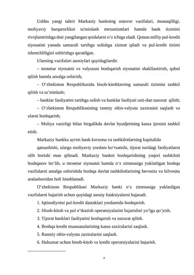 MILLIY VALYUTA KURSI VA UNGA TAʼSIR ETUVCHI OMILLAR 4
