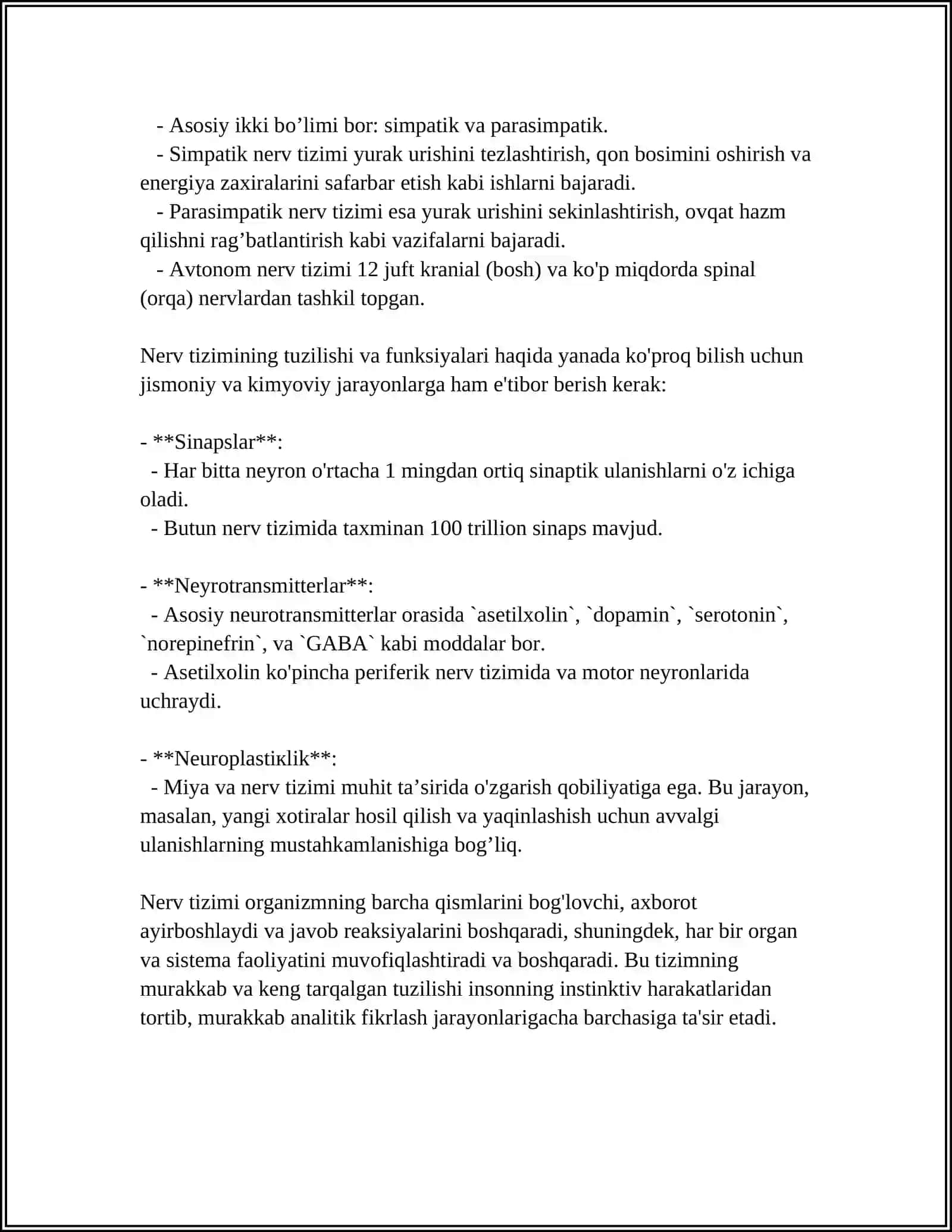 XOTIRANING NERVFZIOLOGIK ASOSLARI 4