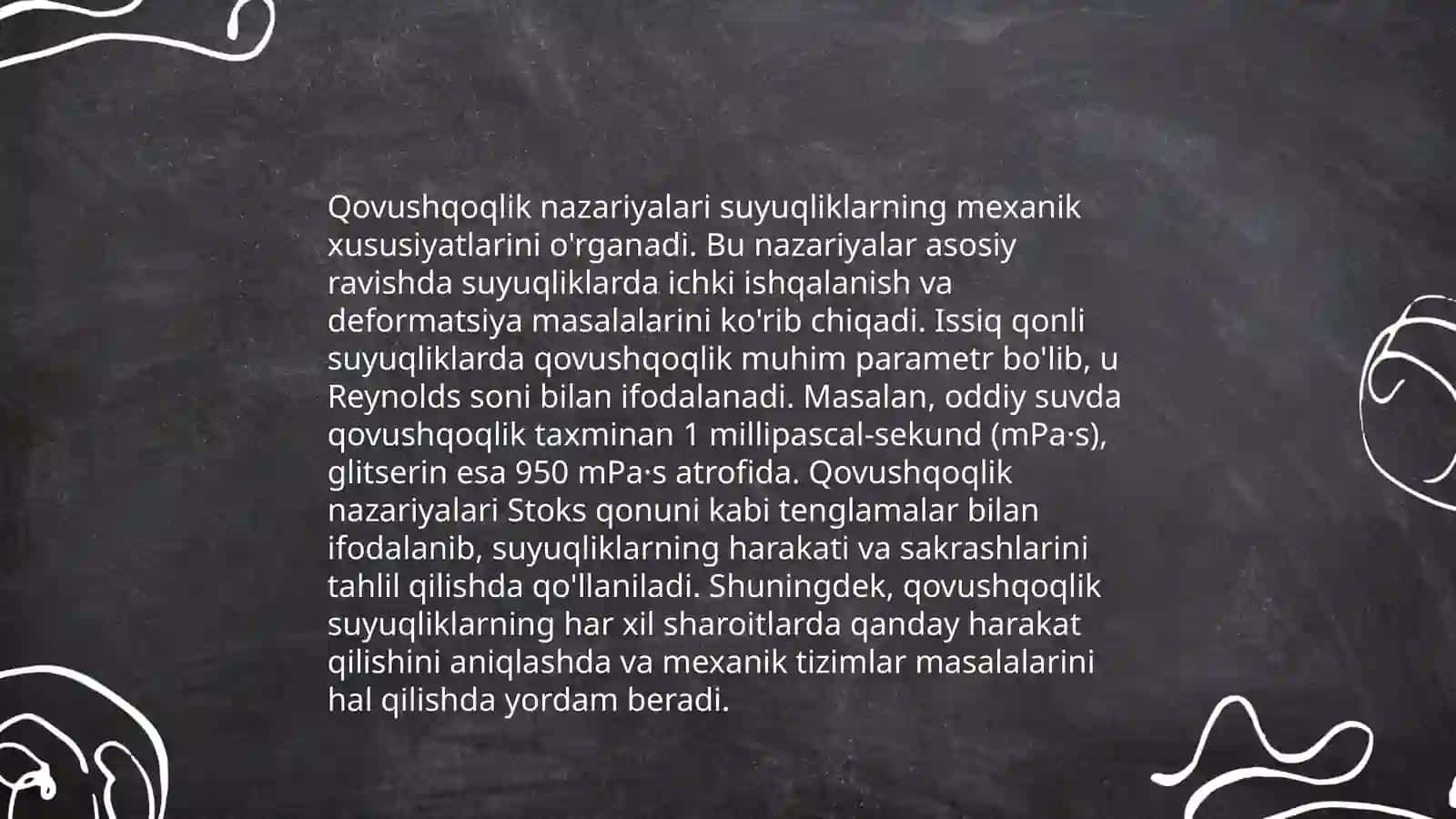 Polimer eritmalarining qovushqoqligi 4