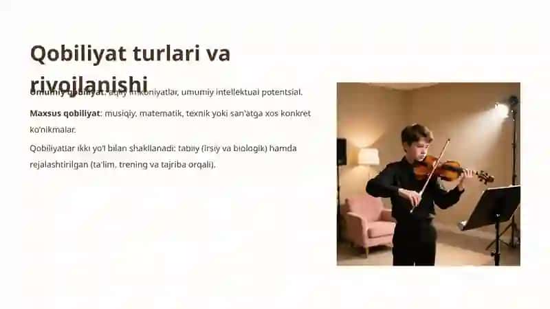 Qobiliyat rivojlanishiga tasir qiluvchi omillar 4