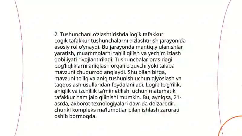 Tushunchani oʻzlashtirish ustida ishlash jarayoni 4