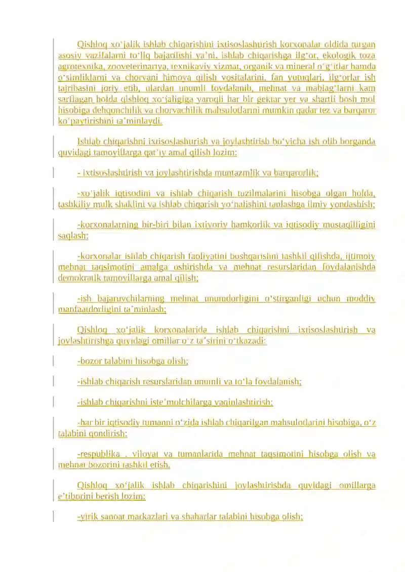Qishloq xo'jaligi rivojlanish tarixi 4