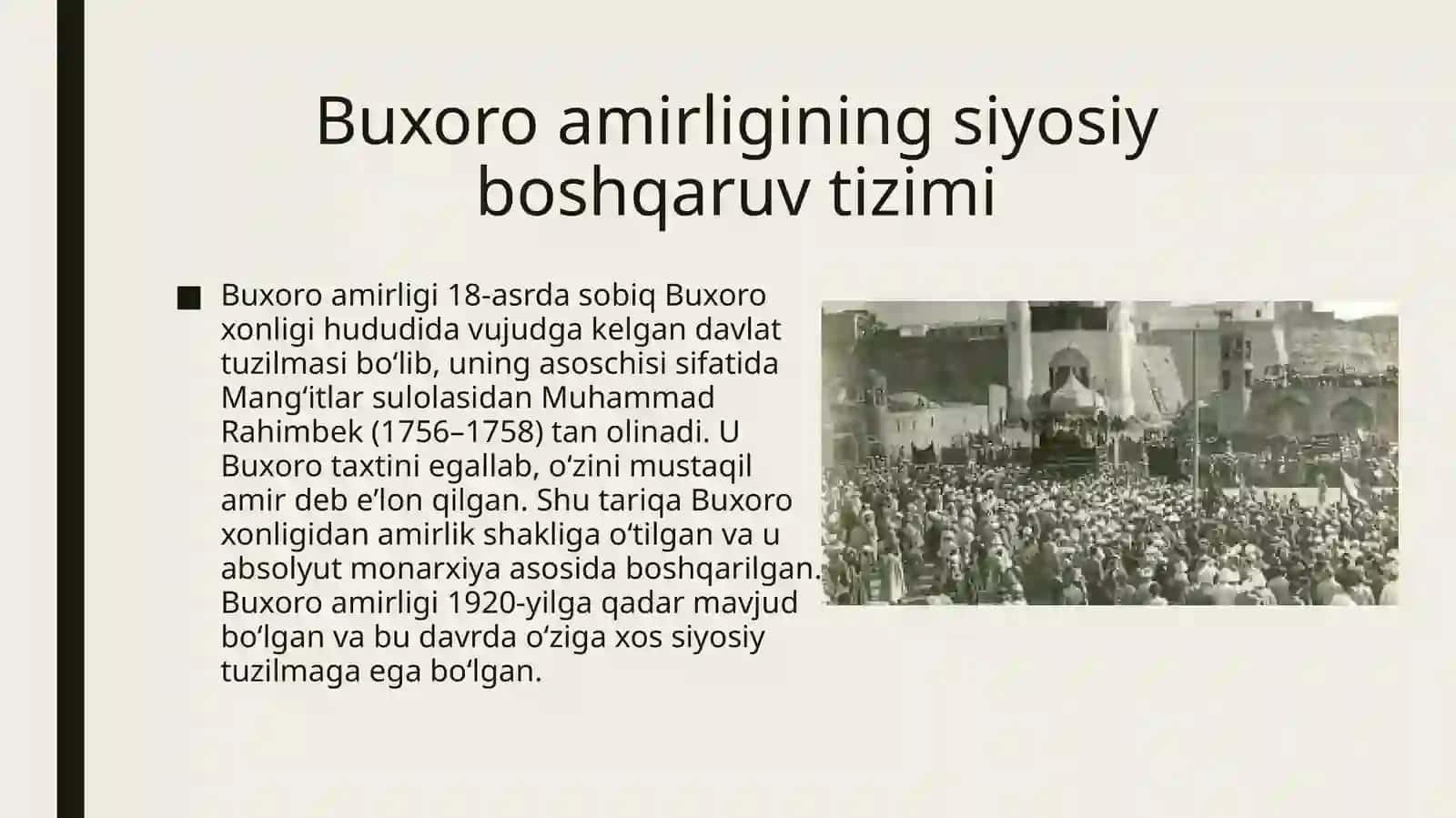 Buxoro amirligining siyosiy tuzumi 4