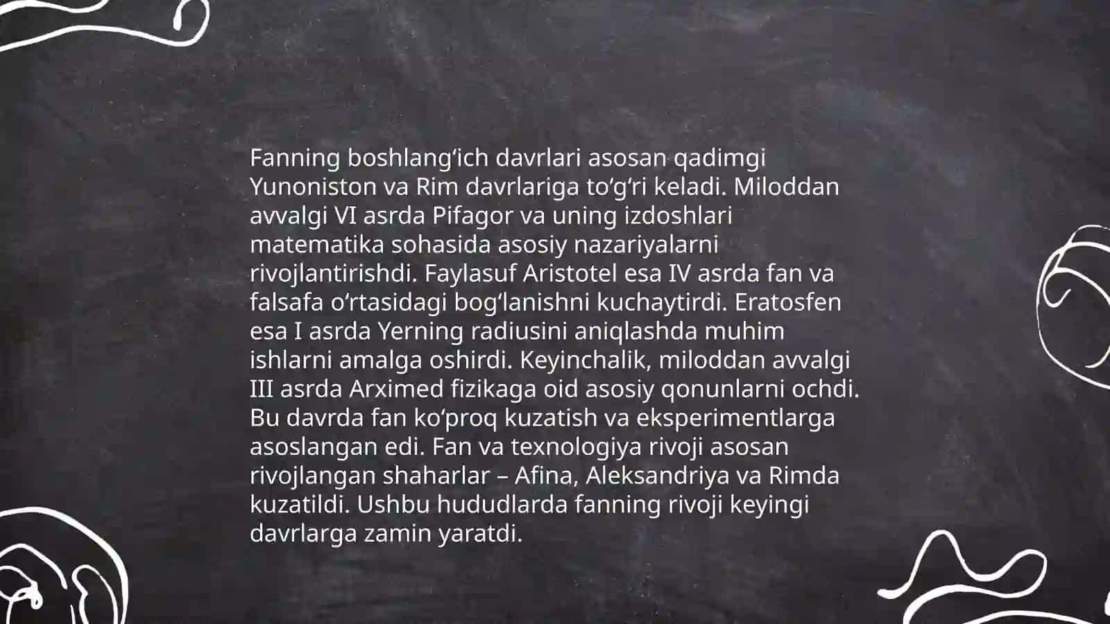 Fanning tarixi va uni o'rganish yondashuvlari 4