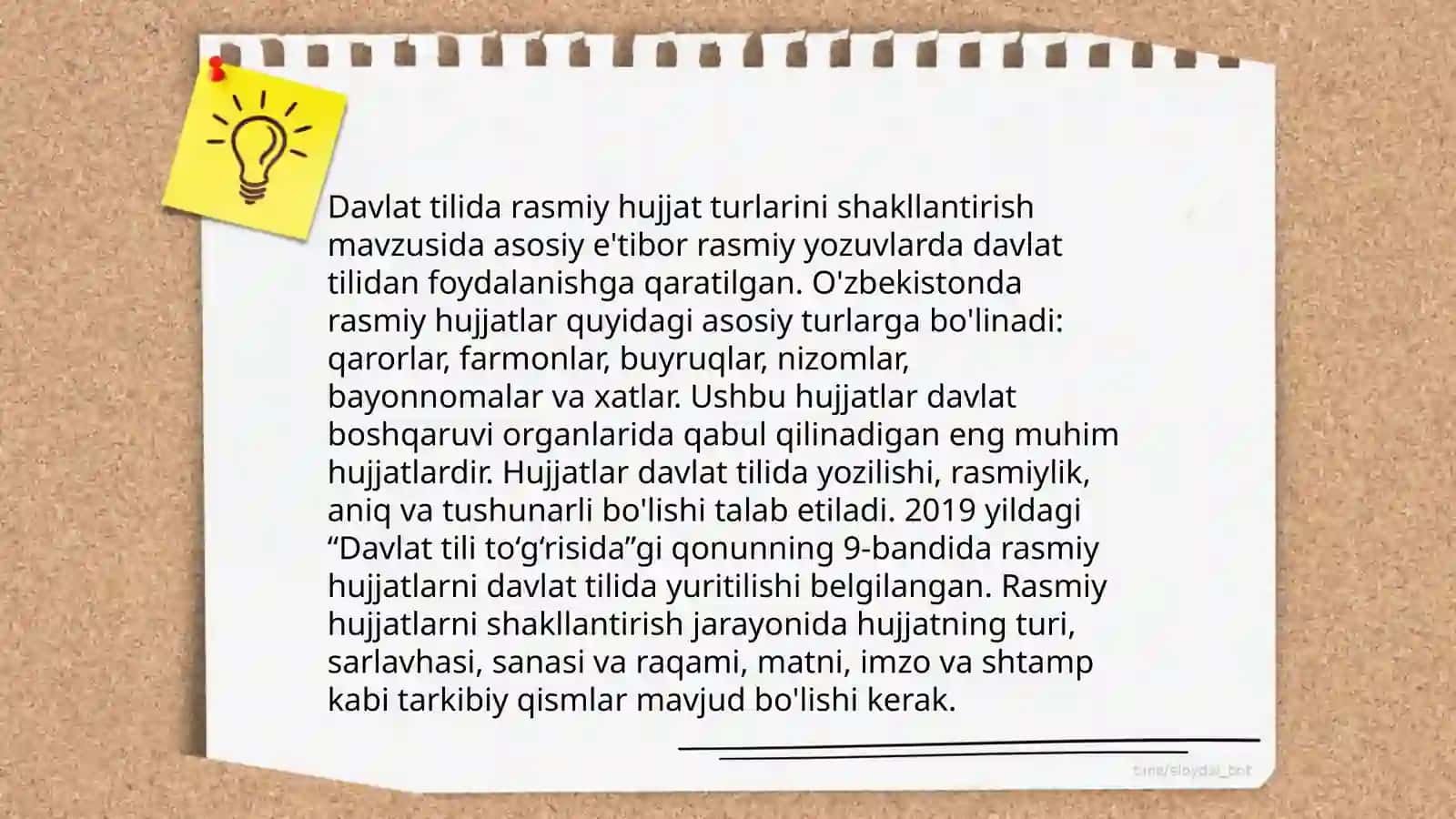 Davlat tilida ish yuritish faninig maqsadi va vazifalari 4