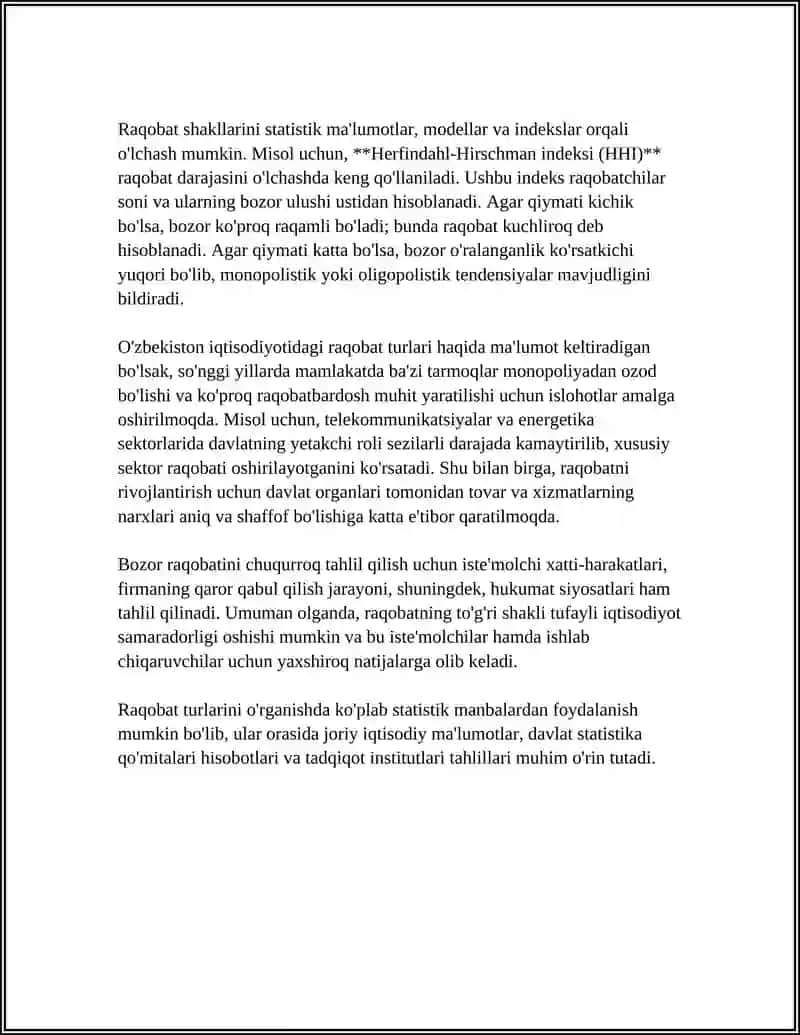 RAQOBAT VA MANOPOLIYA 4