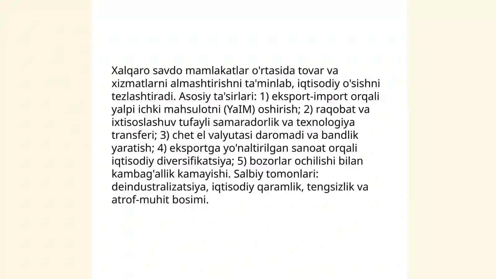 Global Iqtisodiy rivojlanish 4