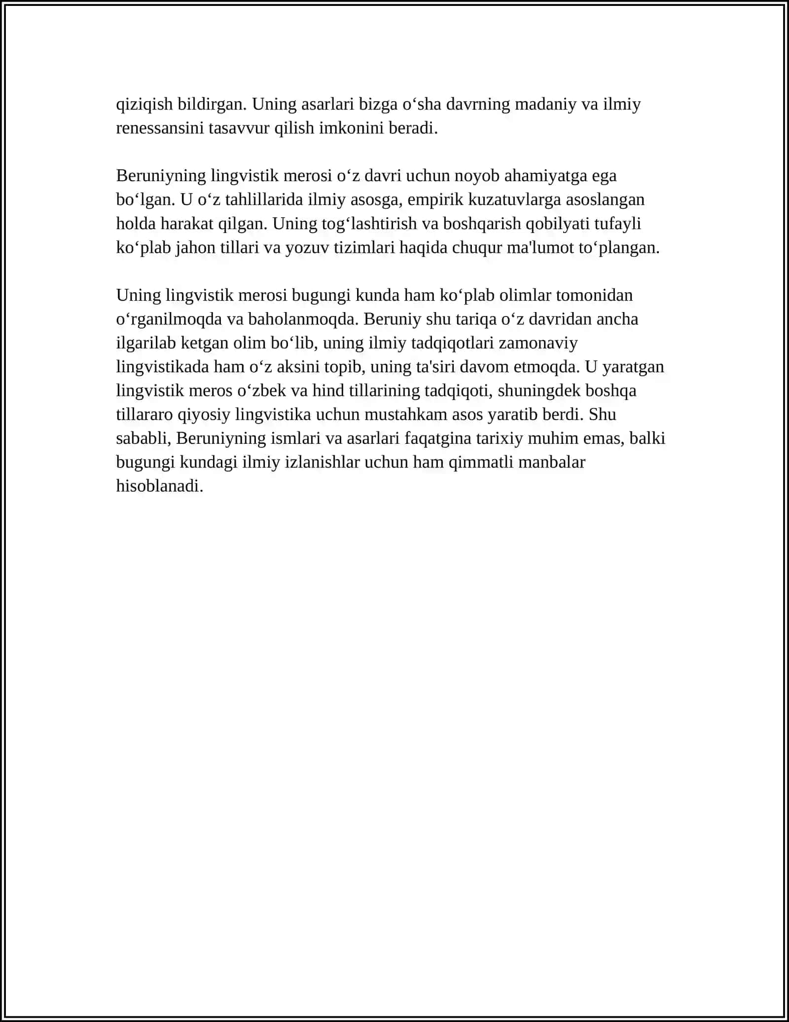Abu Rayhon Beruniyning lingvistik merosi 4