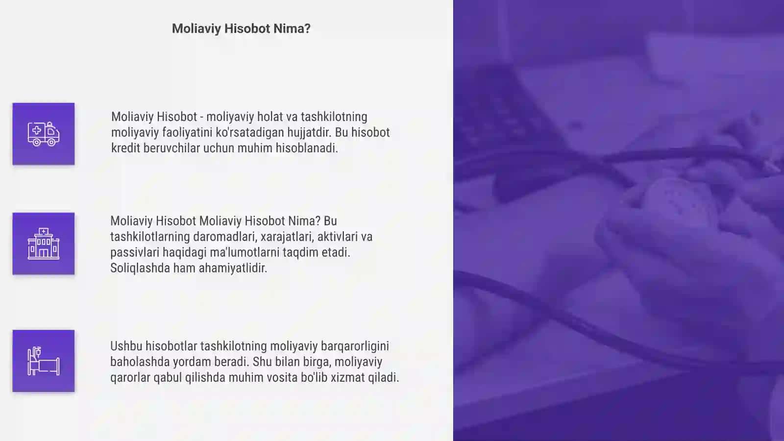 Moliaviy Hisobot 4