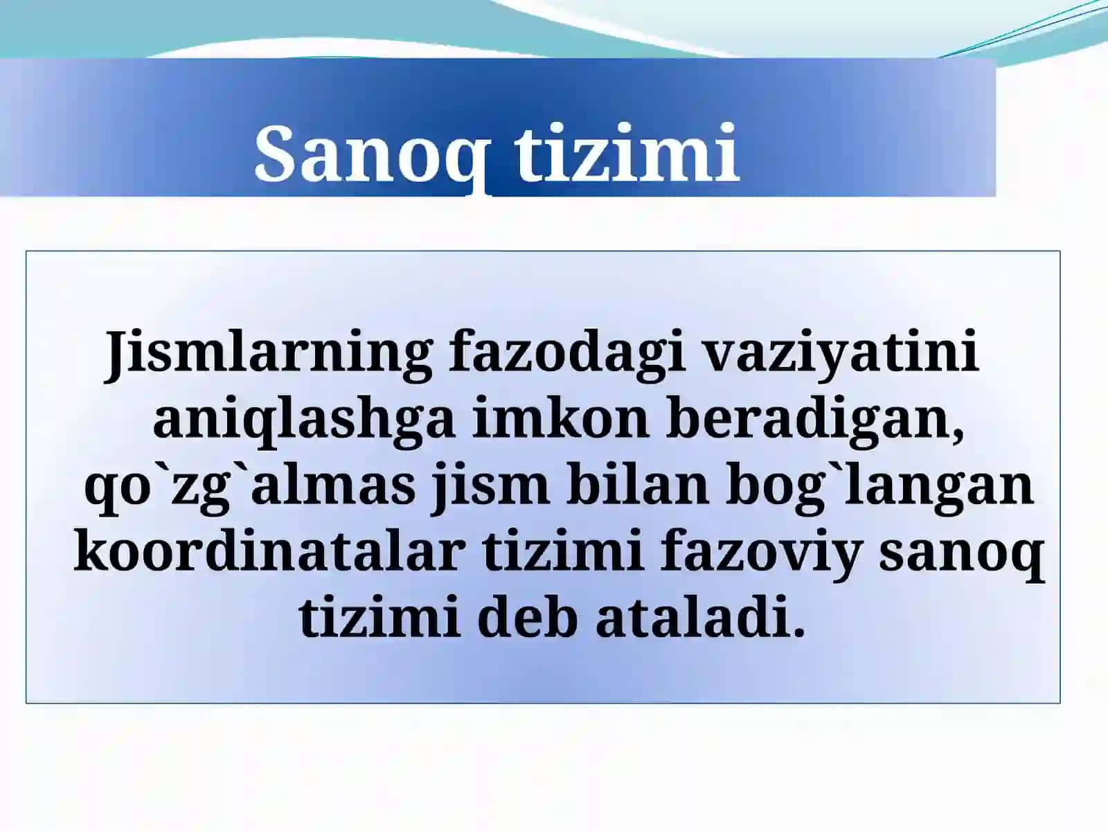 Kinematika asoslari 4