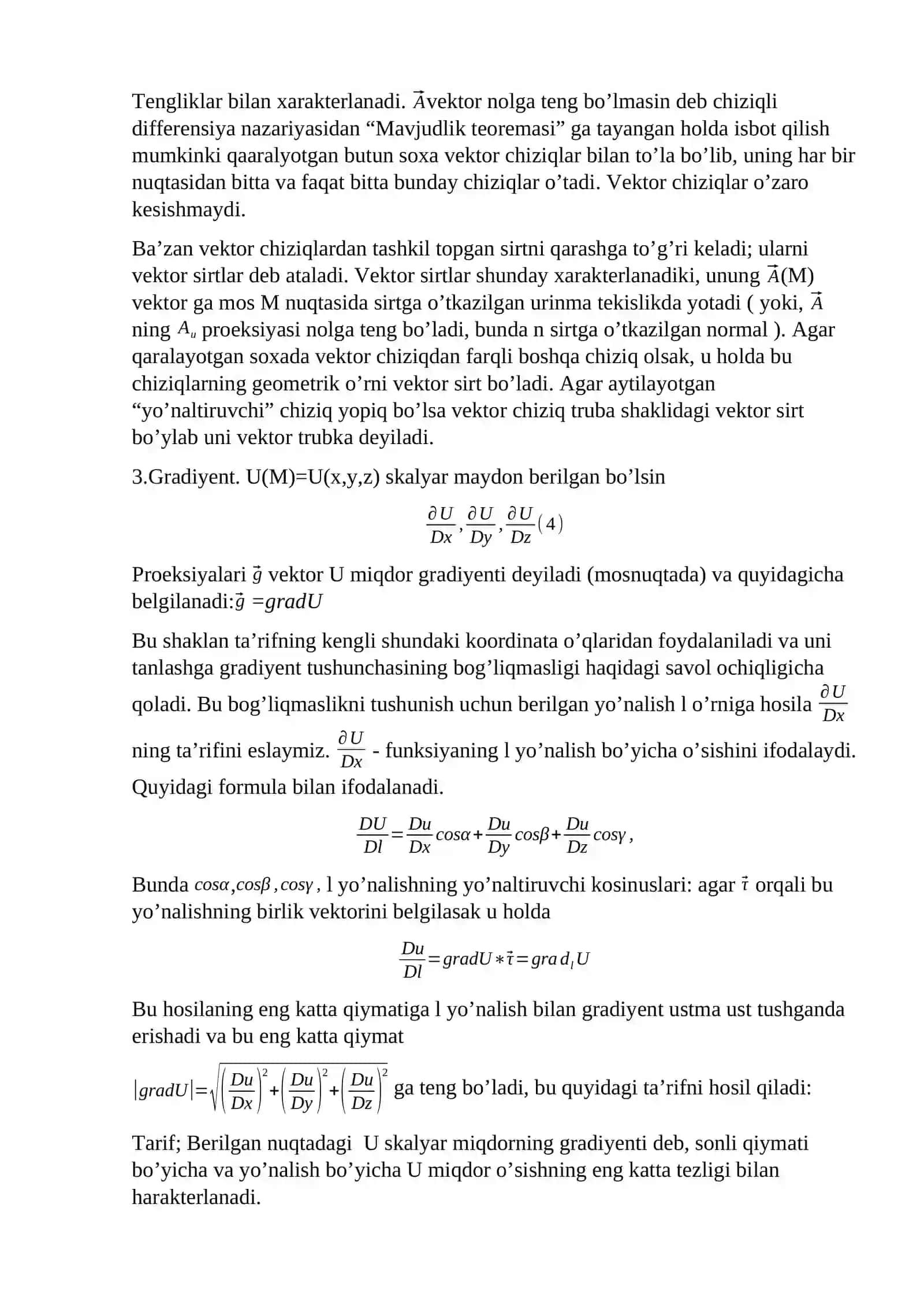 Vetortor analiz elementlari 4