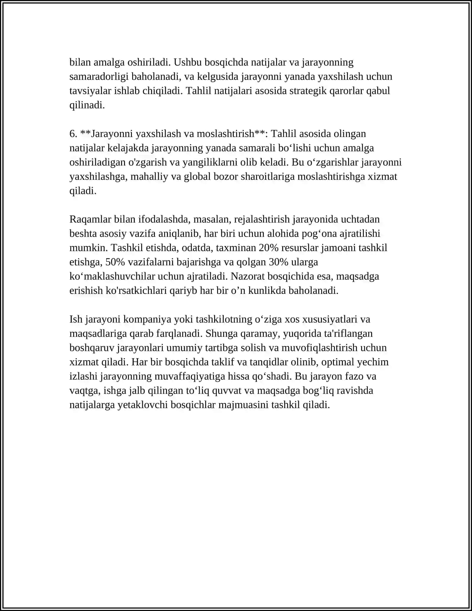 IRODA JARAYONI HAQIDA MA'LUMOT 4