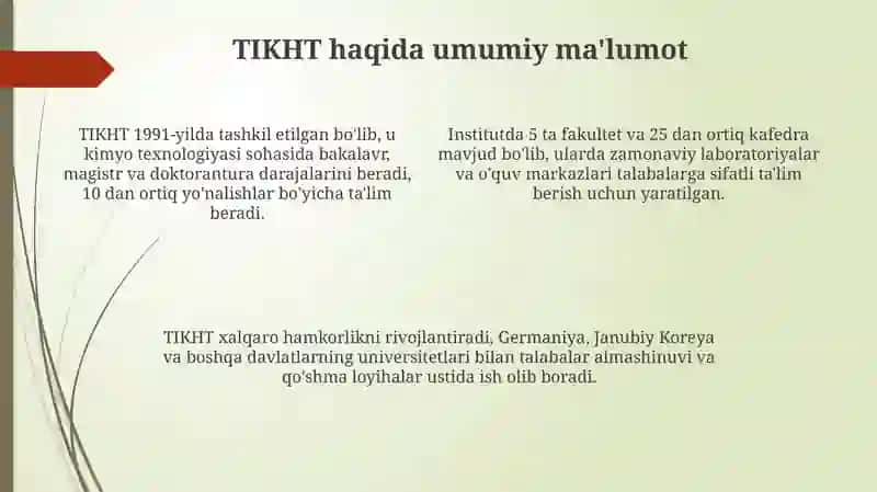 Toshkent kimyo texnologiya instituti 4