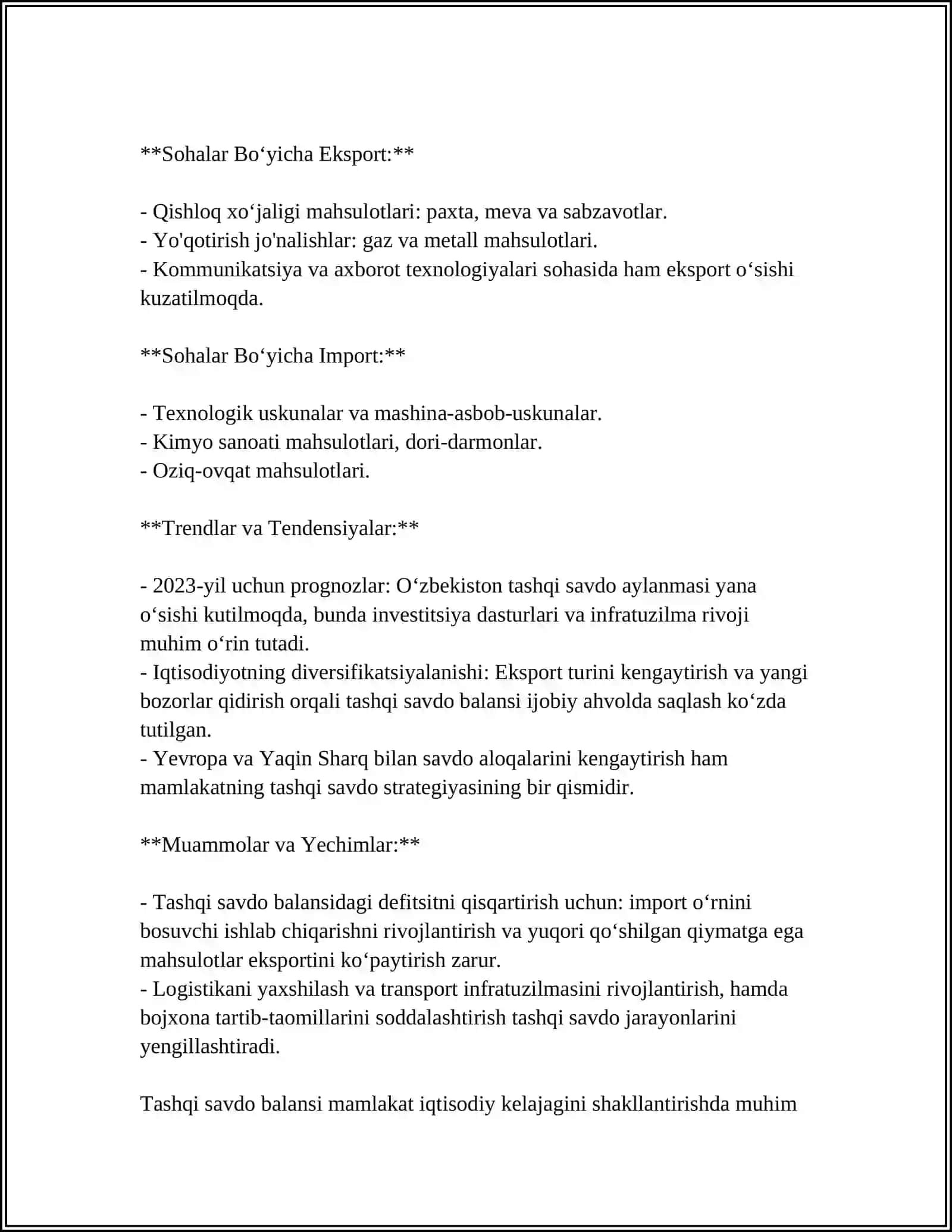TO'LOV VA SAVDO BALANSLARI 4