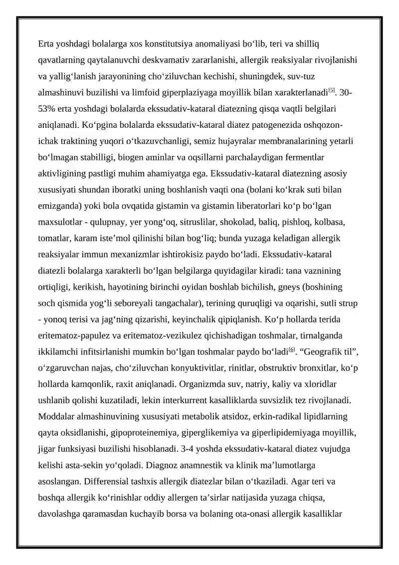 BOLALARDA UCHRAYDIGAN DIATEZLAR 4