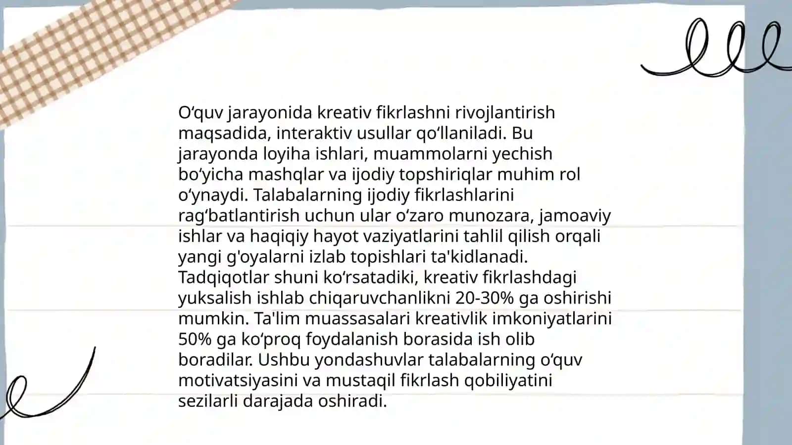 Kreativ pedagogikaga kirish 4