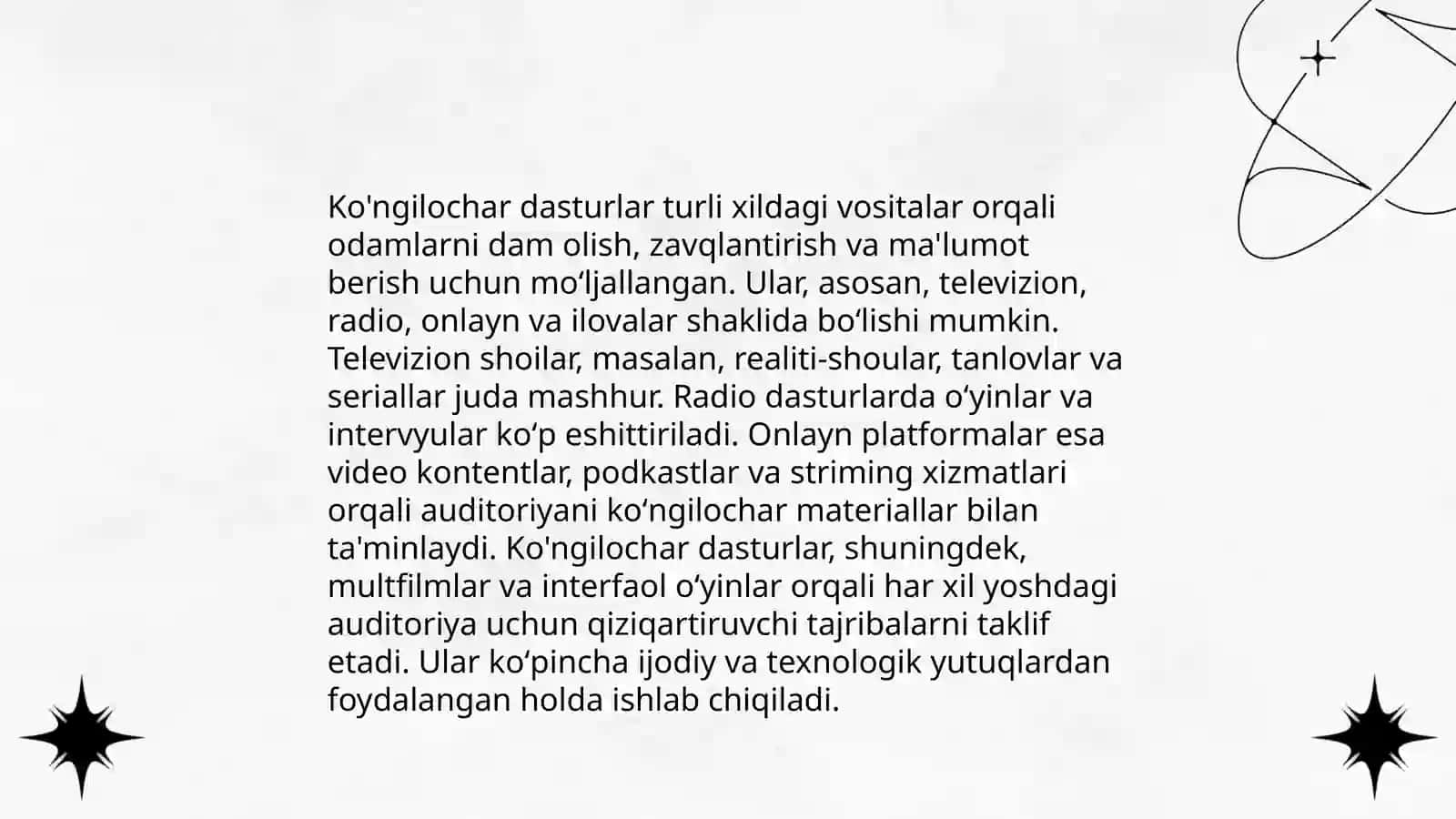 Televideniye ko’ngilochar sanoat sifatida 4