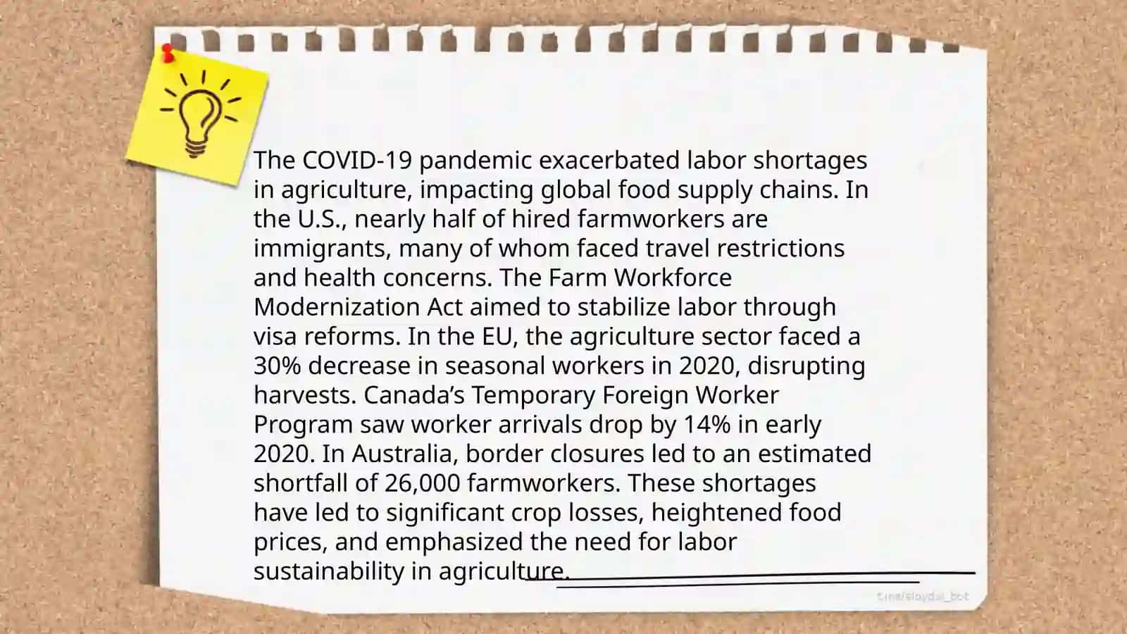 Impact of corona crisis on agricultural 4