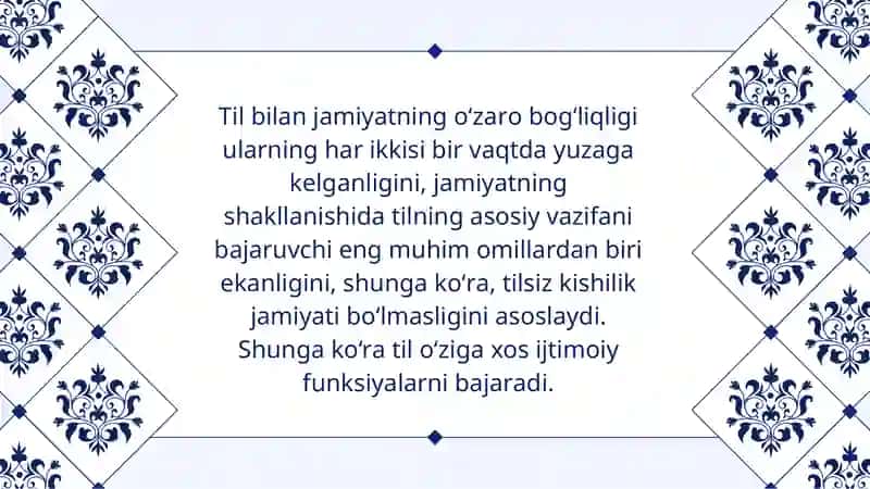 Tilning axborot to'plash va uzatish funksiyasi 4
