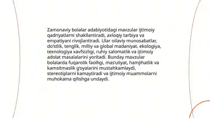 Hozirgi davr bolalar adabiyoti 4