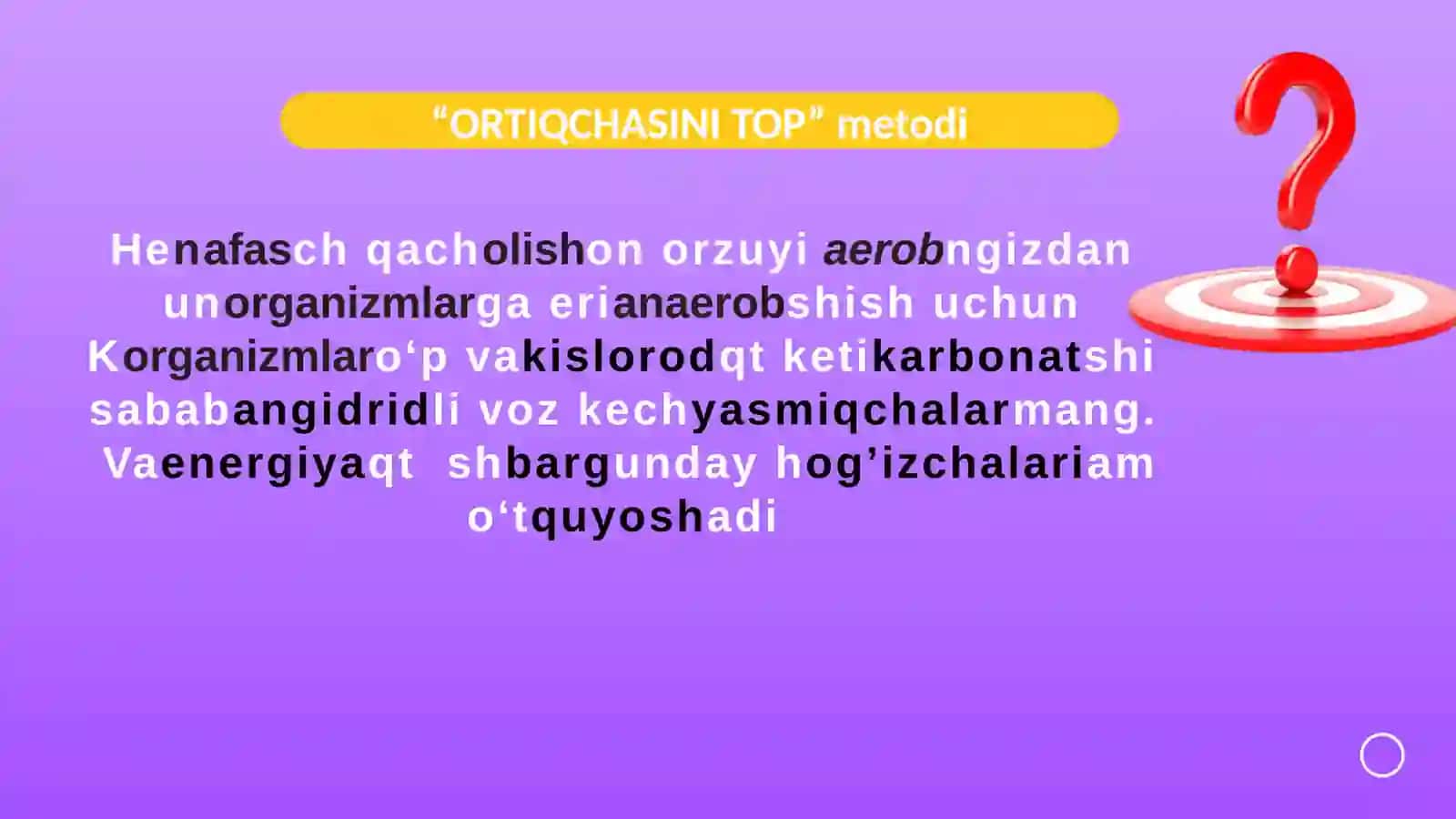 Odam va hayvonlarning nafas olishi 4