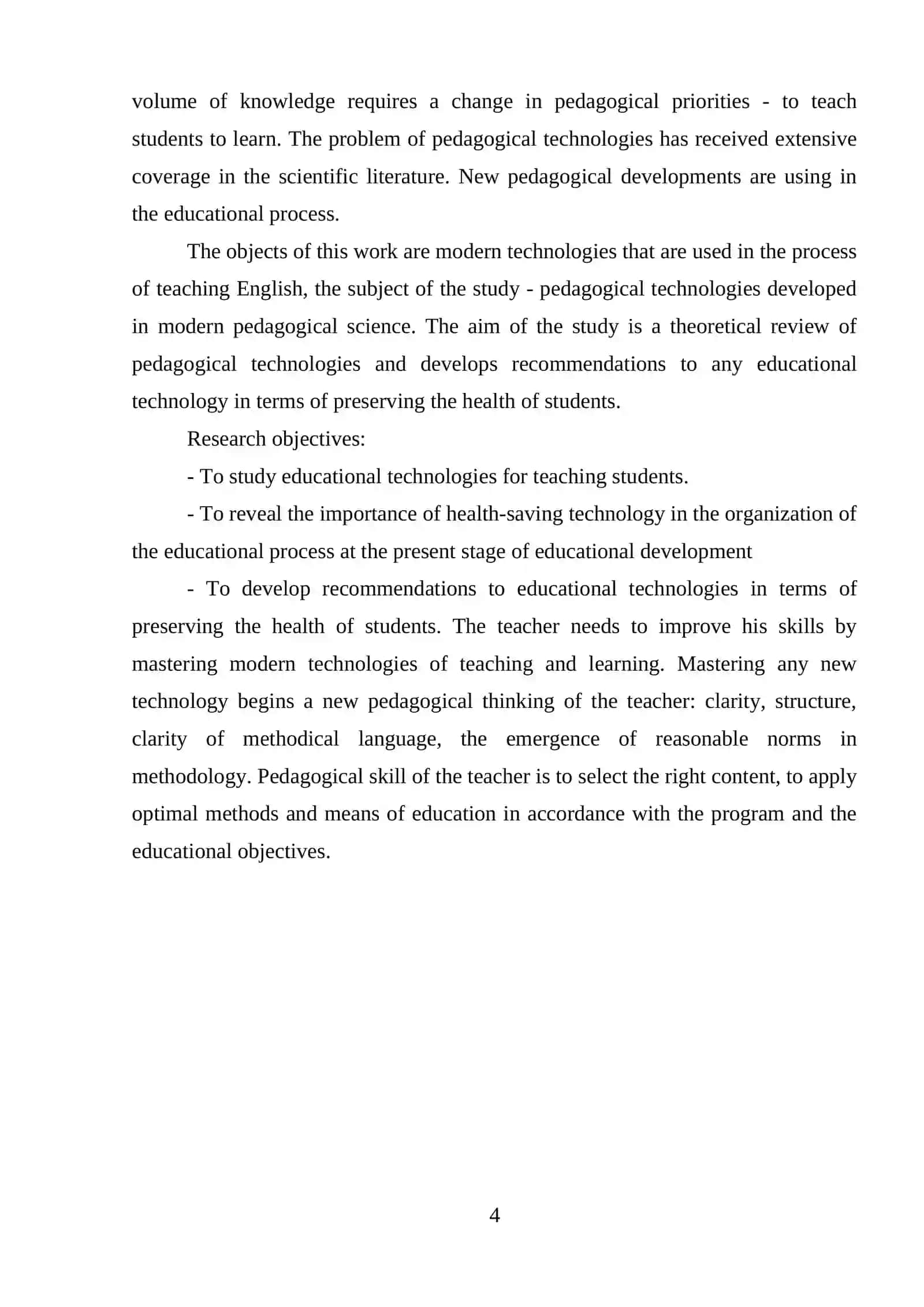 TECHNOLOGIES IN FOREIGN LANGUAGE TEACHING 4