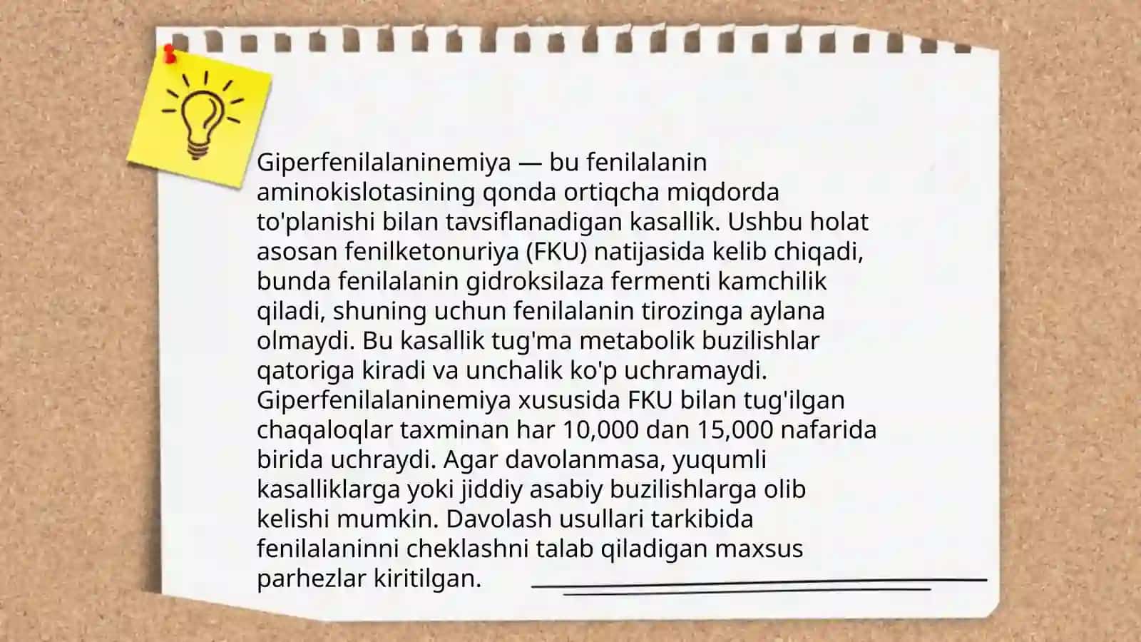 Fenilketonuriya (PKU) 4
