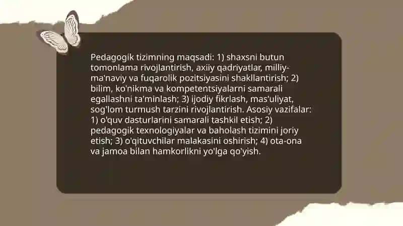 Pedagogik tizim sifatida 4