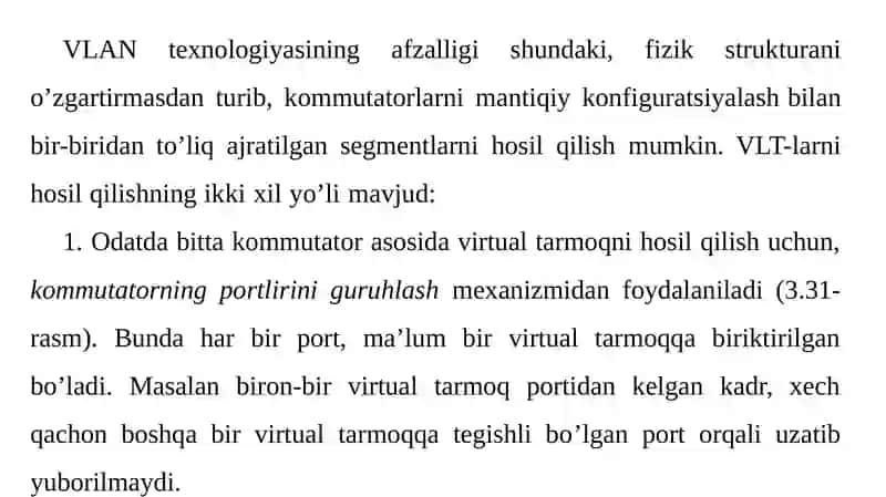 Virtual lokal tarmoqlar 4