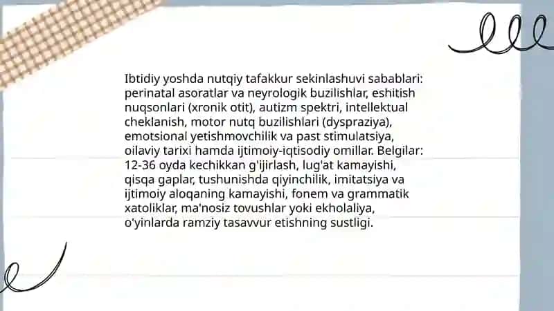Nutqiy tafakkur rivojlanish muammolari 4
