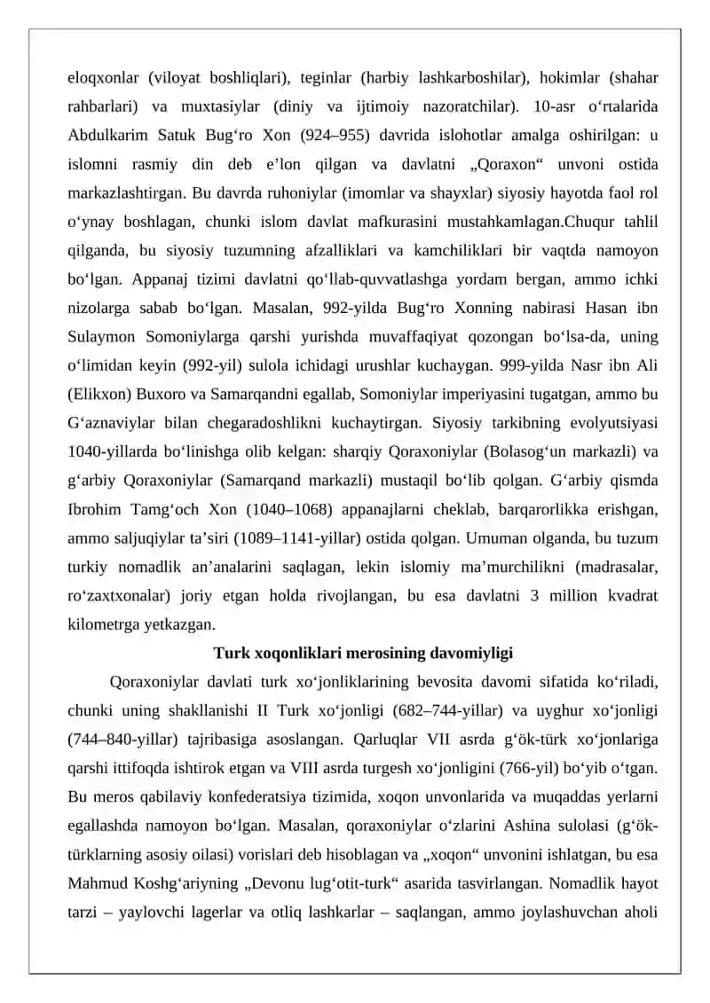 Qoraxoniylar va Uyg‘ur Idukut davlati 4