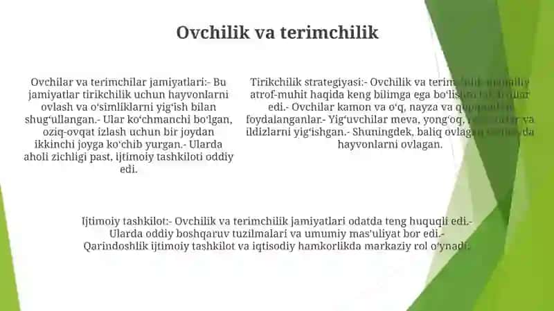 Ishlab Chiqarishning O'Sishi Va Rivojlanishi Ibtidoiy Davrda 4