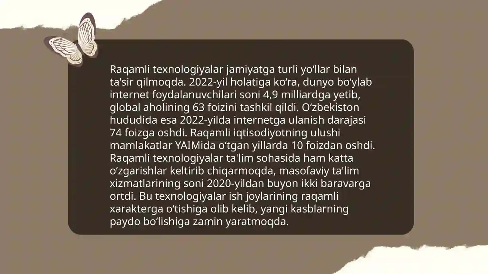 Axborotlashgan jamiyat va uning istiqbollari 4