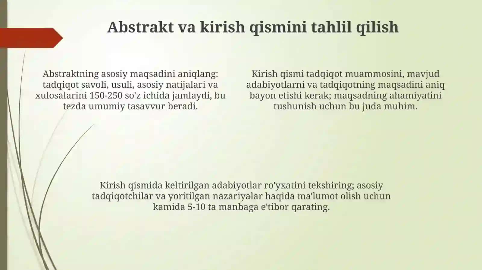 Ilmiy Manbalarni O'qishga Tayyorgarlik 4