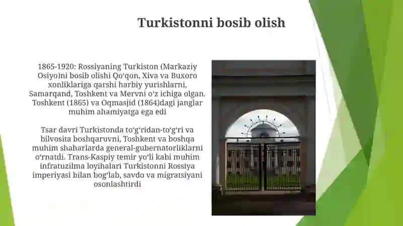 Turkiston o‘lkasida Rossiya imperiyasi mustamlaka tuzumi 4